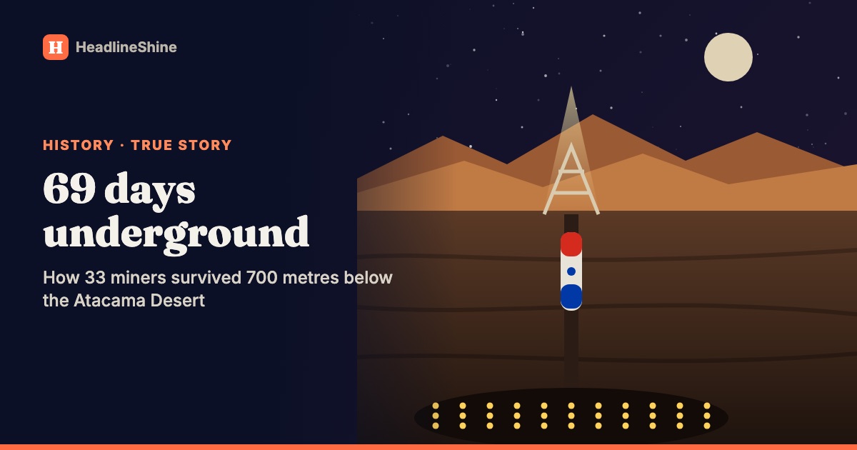 69 days underground: how 33 Chilean miners survived and were rescued